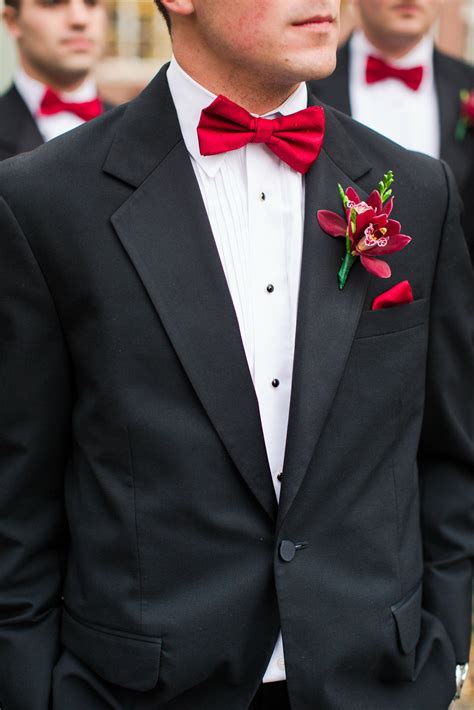 tuxedo suit with bow tie.